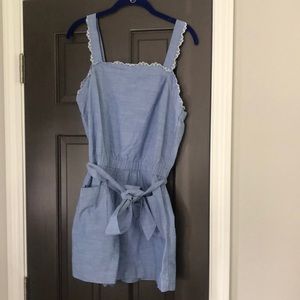NWOT Loft Chambray Romper Coverup Size Medium